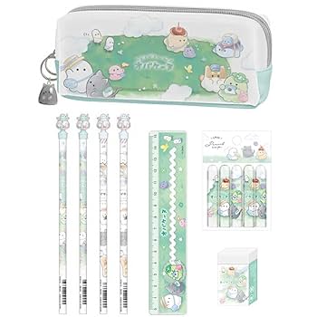 Amazon | クラックス オバケーヌ 文具セット (ツインファスナー